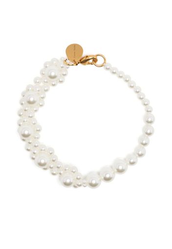 Simone Rocha Daisy faux-pearl-embellished bracelet - Weiß