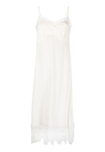 Simone Rocha Camisole-Kleid mit Spitzenborte - Nude