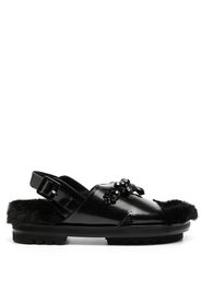 Simone Rocha Low Trek Heart Sandalen - Schwarz