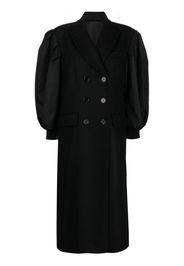 Simone Rocha double-breasted wool-blend coat - Schwarz