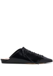 Simone Rocha lace-up mules - Schwarz