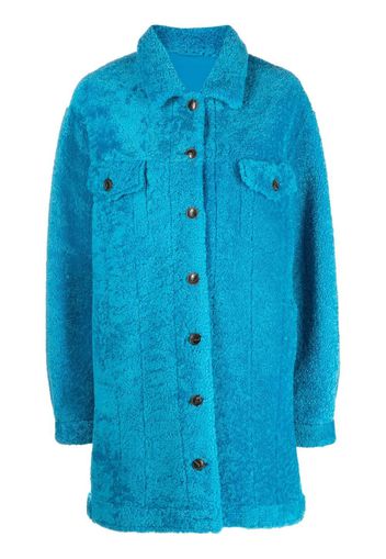 Simonetta Ravizza Jonny Shearling-Hemdjacke - Blau