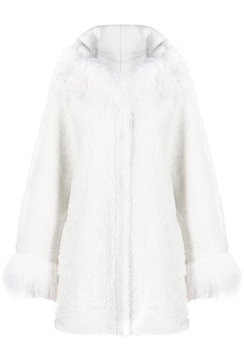 Simonetta Ravizza Loly hooded shearling jacket - Weiß