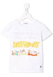 Simonetta T-Shirt mit Rüschen - Weiß
