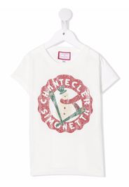 Simonetta snowman-print t-shirt - Weiß