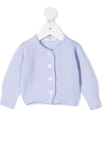 Siola Klassischer Merinocardigan - Blau