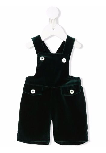 Siola velvet fitted dungarees - Grün