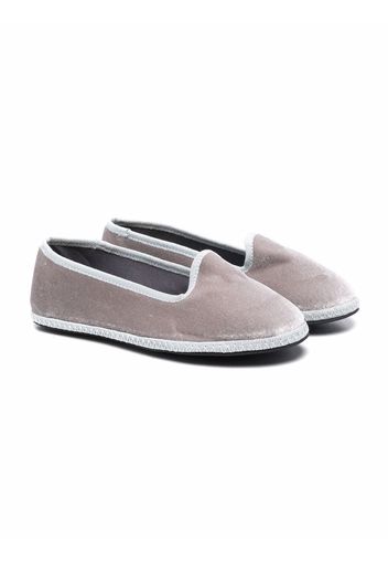 Siola slip-on velvet-effect loafers - Grau