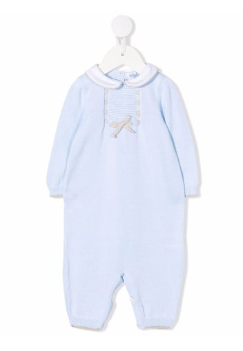 Siola bow-embellished babygrow set - Blau