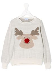 Siola 'Reindeer' Pullover - Weiß