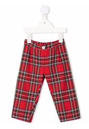 Siola tartan-print trousers - Rot