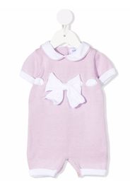 Siola bow-detail ribbed-knit romper - Violett