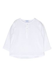 Siola button fly long-sleeve top - Weiß
