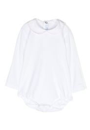 Siola scallop-trim long-sleeved bodysuit - Weiß