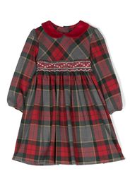 Siola check-pattern long-sleeve dress - Grau
