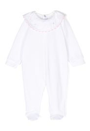Siola Pyjama mit besticktem Kragen - Weiß