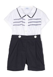 Siola Gerafftes Short-Set - Blau