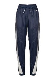 SLAMA GYM Jogginghose mit transparentem Detail - Blau