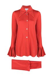 Sleeper Zweifarbiger Lurex-Anzug - Rot