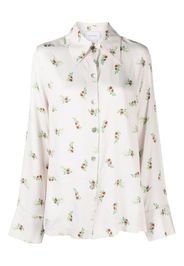 Sleeper Blossom-print pyjama shirt - Grau