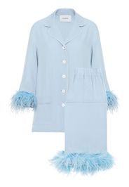 Sleeper Pyjama mit Federn - Blau