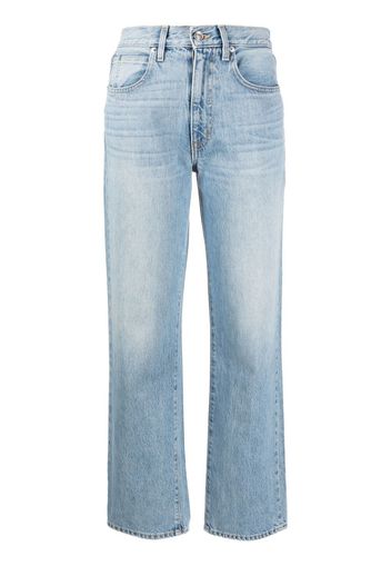 SLVRLAKE Gerade High-Rise-Jeans - Blau