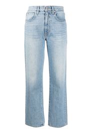 SLVRLAKE Gerade High-Rise-Jeans - Blau