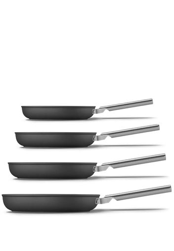 Smeg anti-adherent pans (set of four) - Schwarz