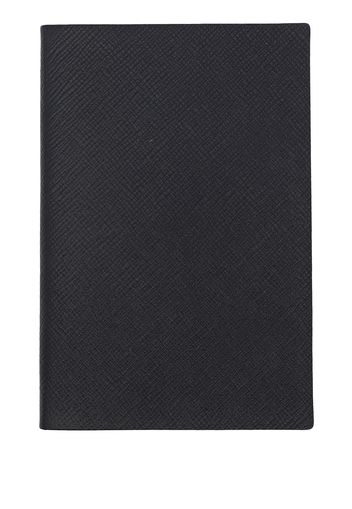 Smythson Notizbuch aus gekörntem Leder - Blau