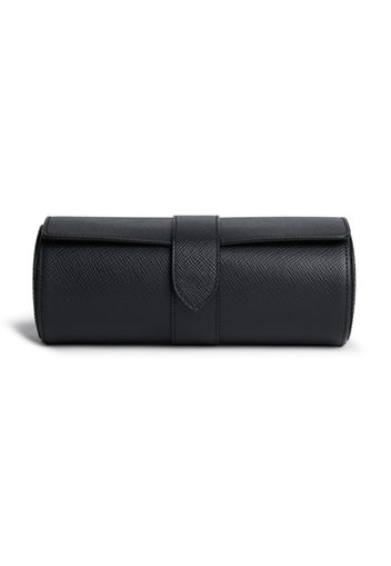 Smythson Panama' watch roll, black - Schwarz