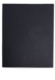 Smythson unruled grained-leather notebook - Schwarz