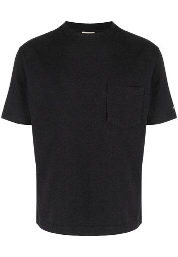 Snow Peak embroidered logo T-shirt - Schwarz