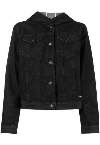 Société Anonyme hooded denim jacket - Schwarz