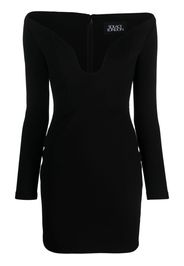 Solace London Uma long-sleeve minidress - Schwarz