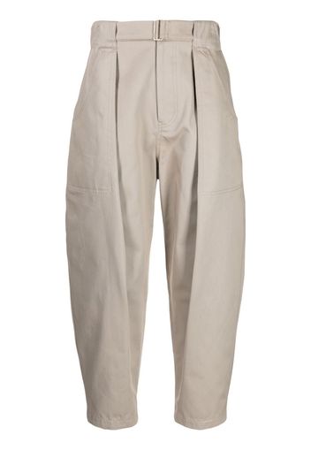 SONGZIO Gekürzte Tapered-Hose - Braun