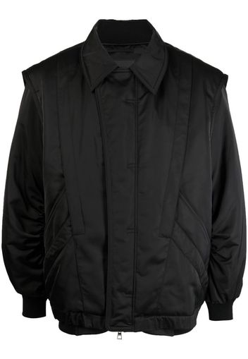 SONGZIO MA-1 Bomberjacke im Layering-Look - Schwarz