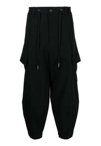 SONGZIO cargo drawstring trousers - Schwarz