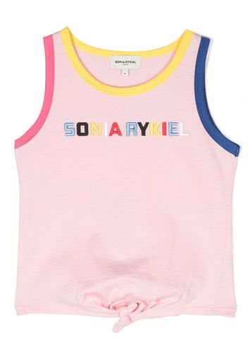 SONIA RYKIEL ENFANT Tanktop mit Logo-Stickerei - Rosa