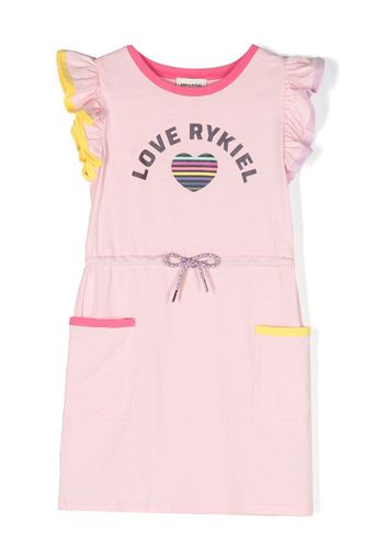 SONIA RYKIEL ENFANT Fancy Kleid mit Rüschenärmeln - Rosa