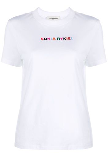 Sonia Rykiel T-Shirt mit Logo-Print - Weiß