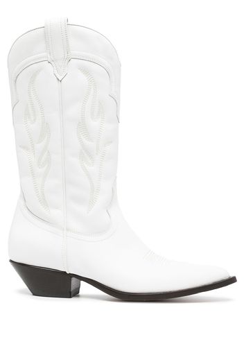 Sonora Santa embroidered cowboy boots - Weiß