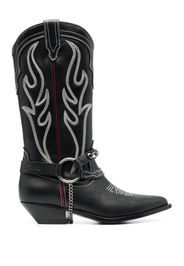 Sonora Santa Fe 50mm leather boots - Schwarz