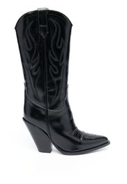 Sonora Santa Fe 110mm leather cowboy boots - Schwarz