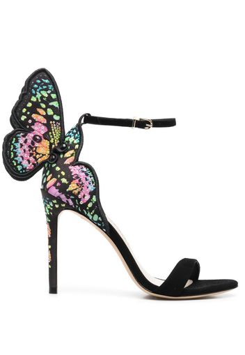 Sophia Webster Chiara 110mm butterfly sandals - Schwarz