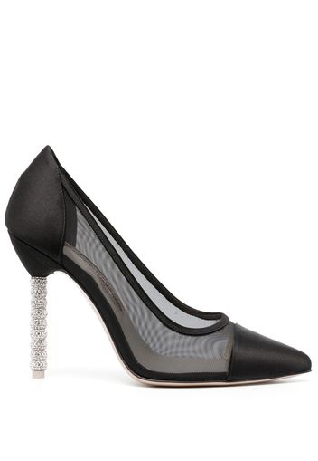 Sophia Webster Jasmine 110mm crystal-embellished pumps - Schwarz