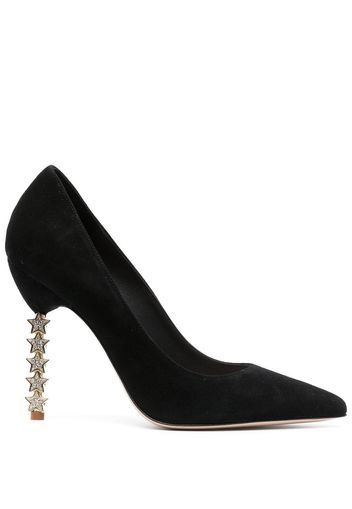 Sophia Webster Jasmine 110mm suede pumps - Schwarz