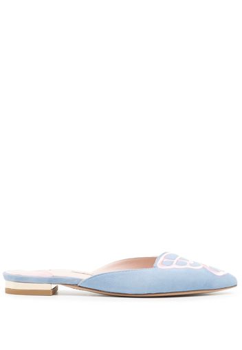 Sophia Webster Butterfly suede mules - Blau