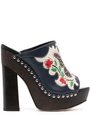 Sophia Webster Shelby platform mules - Blau