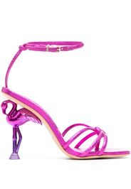 Sophia Webster Flo flamingo 115mm confetti sandals - Rosa