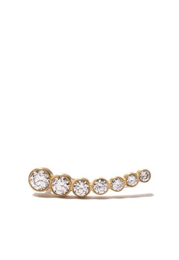 Sophie Bille Brahe 18kt 'Croissant De Lune' Gelbgoldohrring mit Diamanten - YELLOW GOLD